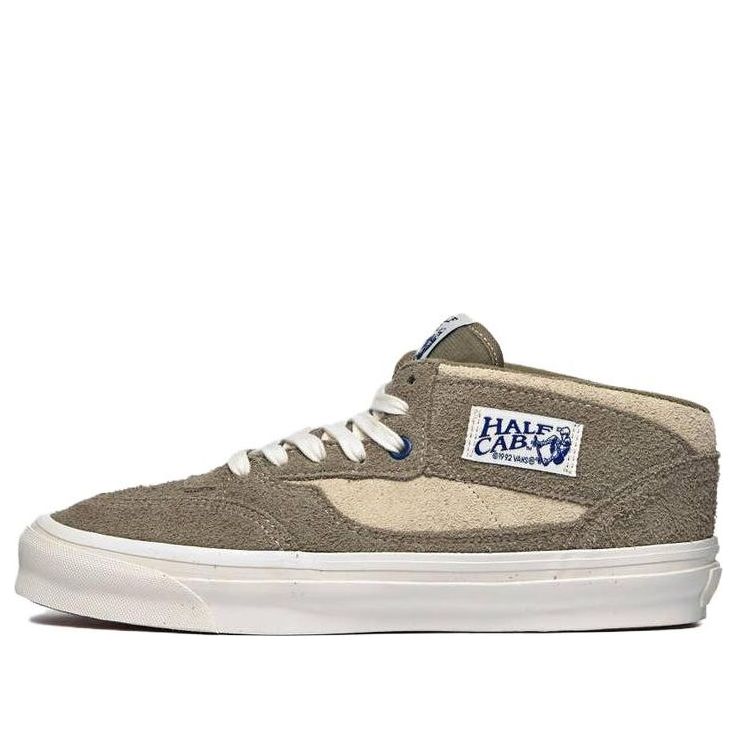 Vans Half Cab OG LX Hairy Suede 'Khaki' VN0A3DP6KHK