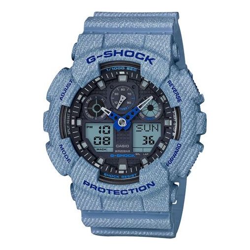 CASIO G-Shock Analog-Digital 'Light Blue' GA-100DE-2A