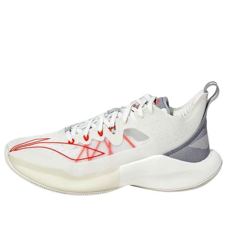 Li-Ning Sonic 8 Low 'White Red' ABAQ035-U