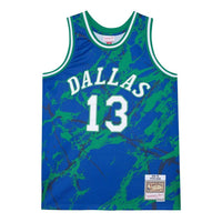 Mitchell & Ness x NBA Dallas Mavericks 1998-99 Marble Swingman Jersey 'Steve Nash 13' TFSM1278-DMA98SNABLUE