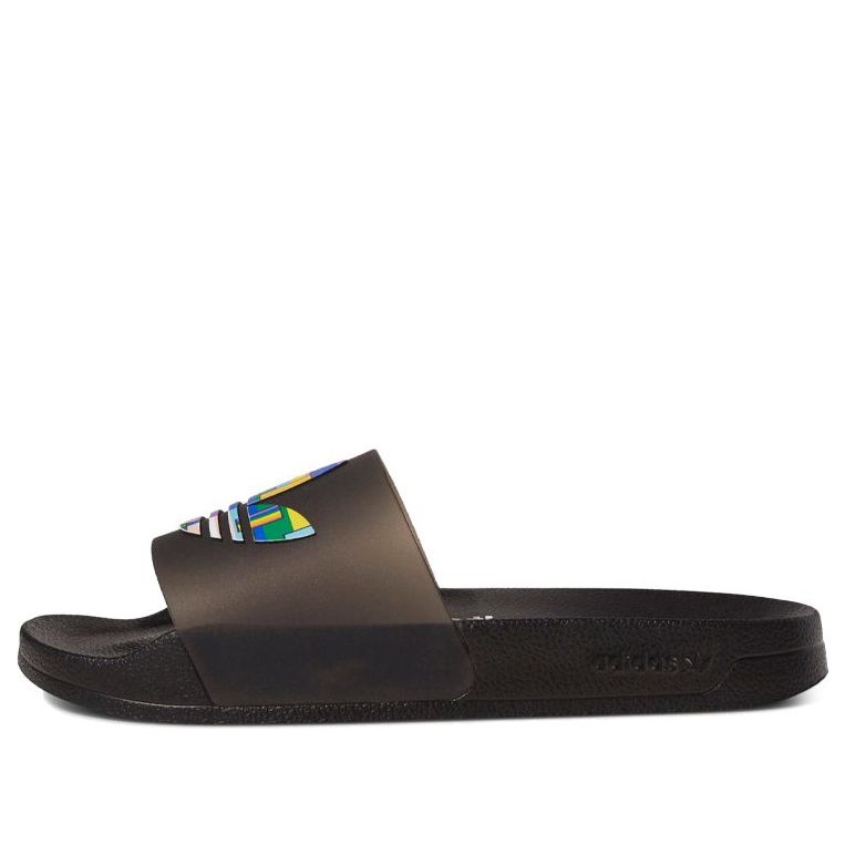 adidas Adilette Slides 'Pride - Core Black' FY9017