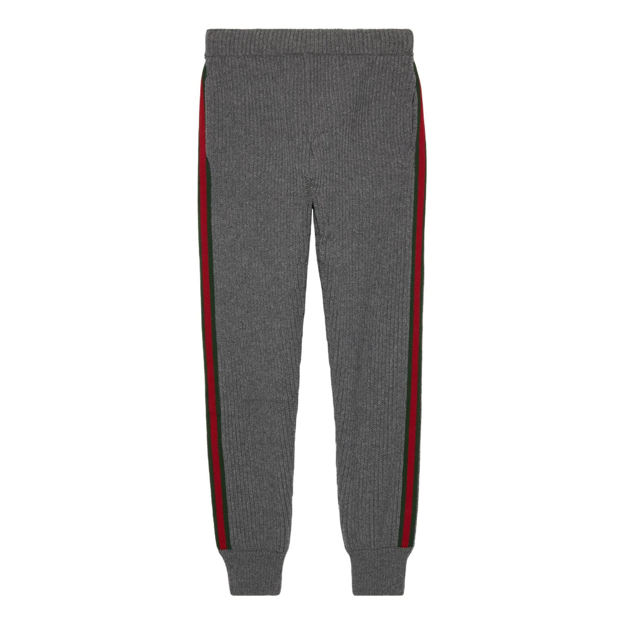 Gucci Wool Cashmere Pants With Web 'Grey' 758113-XKDH3-1160