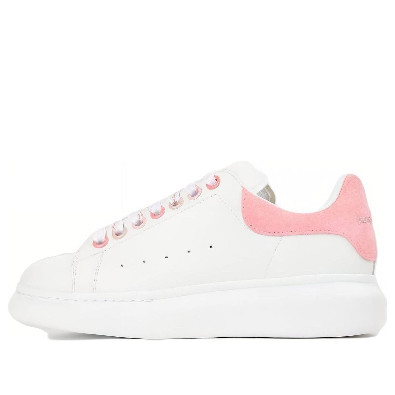 (WMNS) Alexander McQueen Oversized Sneakers 'Pink White' 718139WIEEU8772