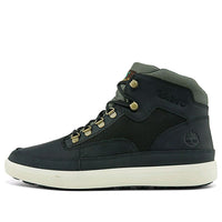 Timberland Ashwood Park Mid Leather and Fabric Hiker Boots 'Black' A2BPW