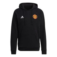 adidas Manchester United Embroidered team logo Hoodie 'Black' GR3909