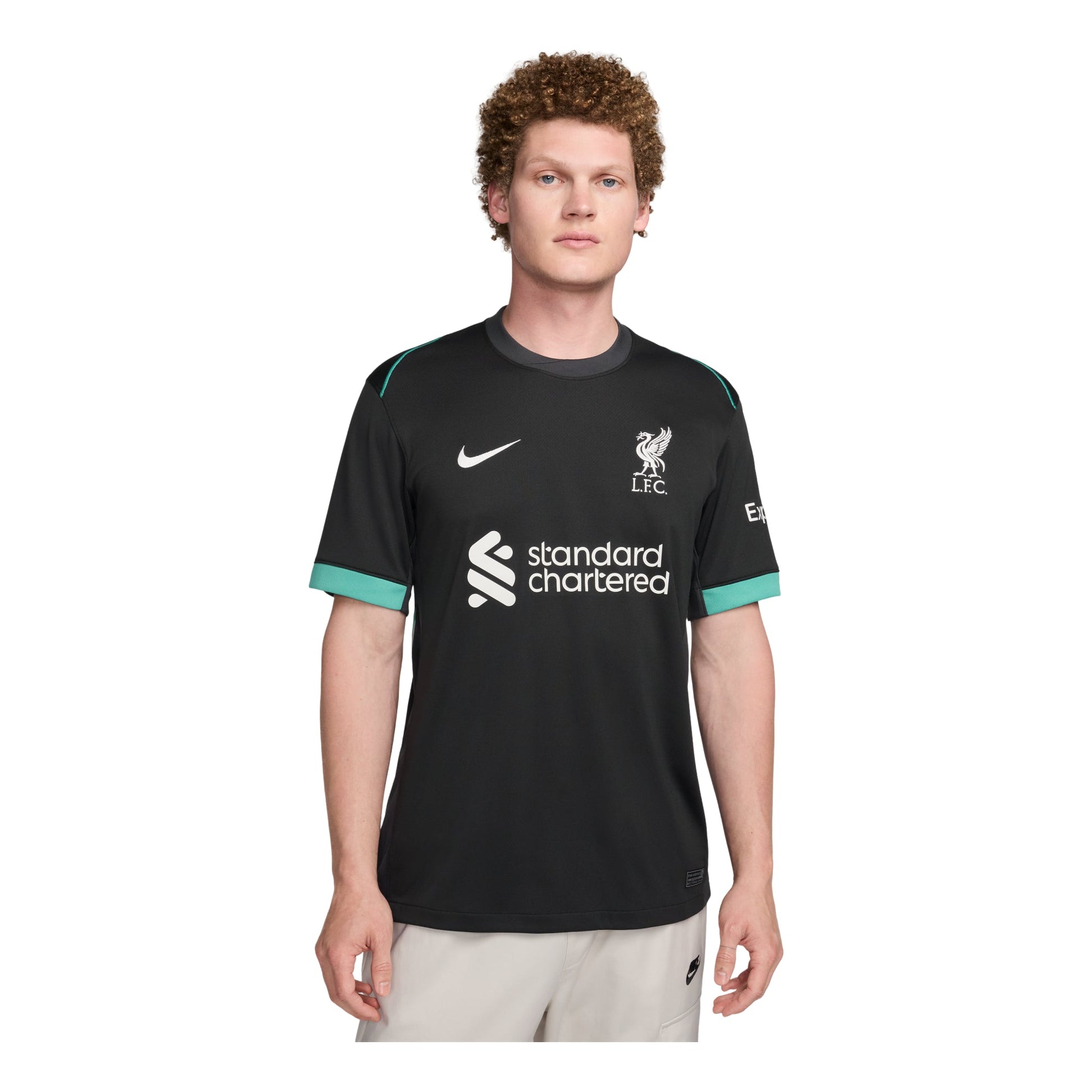 Nike Dri-FIT Liverpool FC 2024/25 Stadium Away Jersey 'Black Teal' FN8780-322