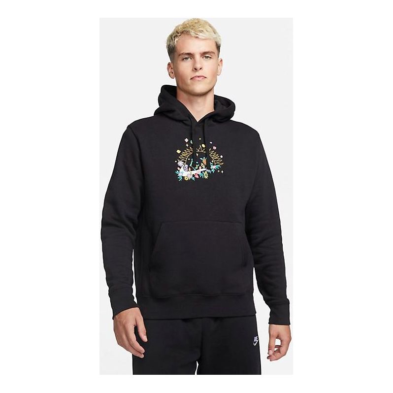 Nike Sportswear Club Fleece Pullover Hoodie 'Black' DQ3513-010