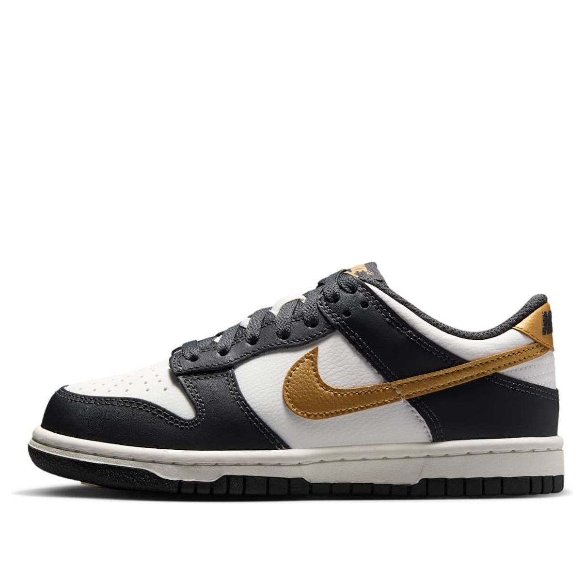 (GS) Nike Dunk Low 'Summit White Metallic Gold' HV2533-100
