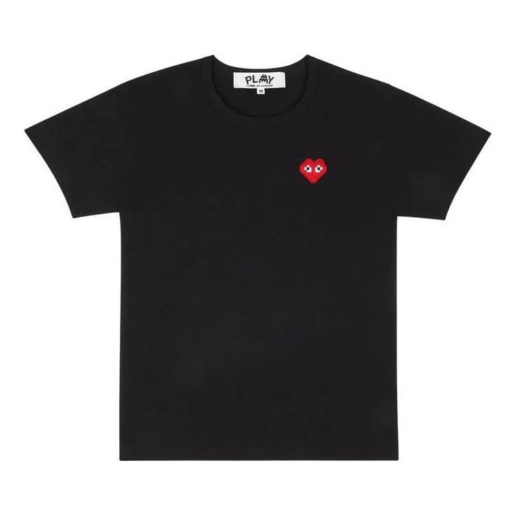 (WMNS) COMME des GARCONS PLAY FW25 x Invader Heart T-Shirt 'Black' AZ-T321-051-1