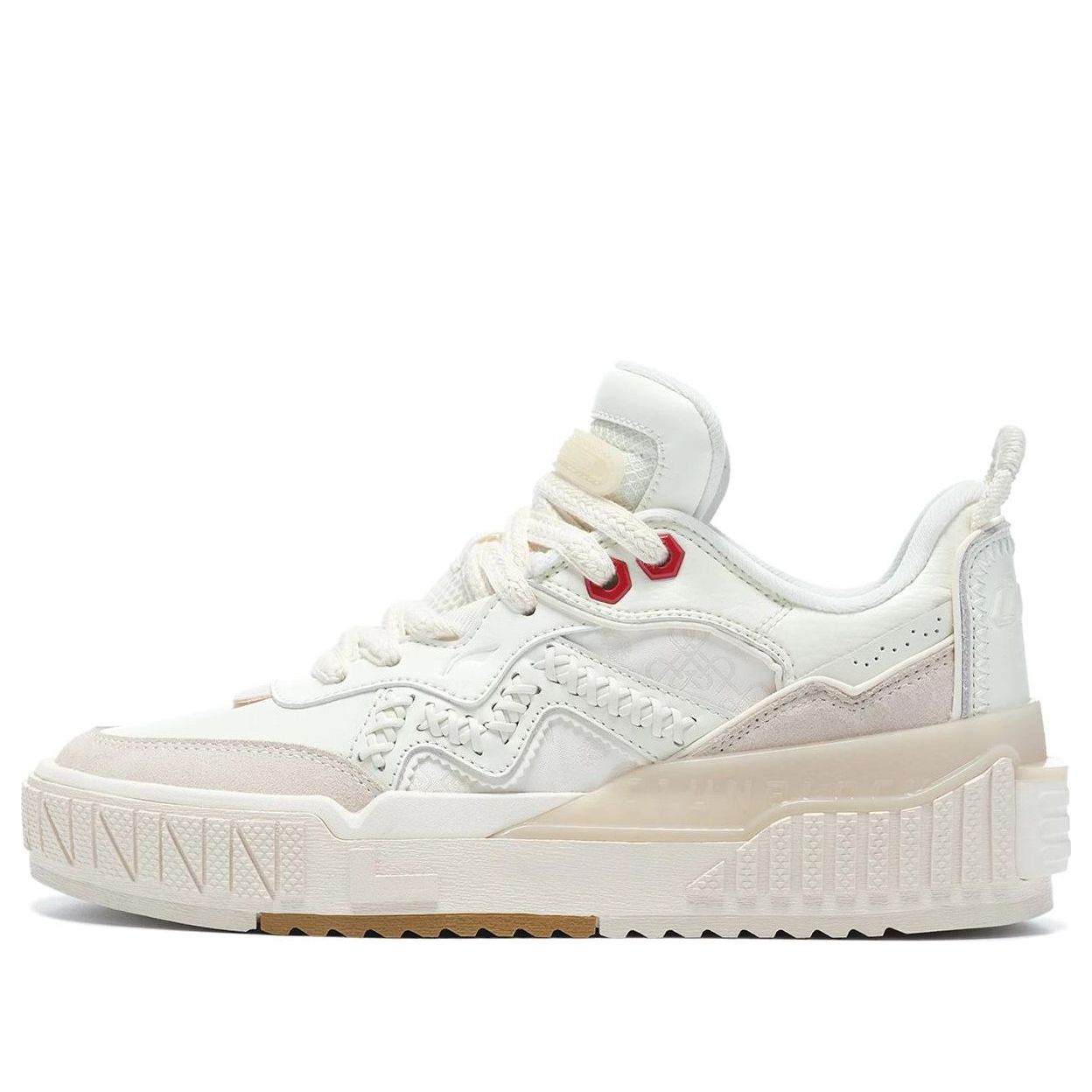 (WMNS) Li-Ning 001 Unblock Skate Shoes 'White Pink Red' AGCT002-1