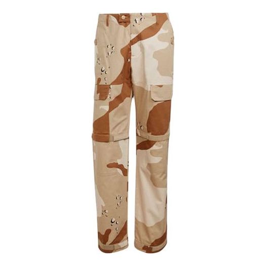 adidas originals Blue Version Series Cotton Camouflage Cargo Casual Pants Khaki H33477