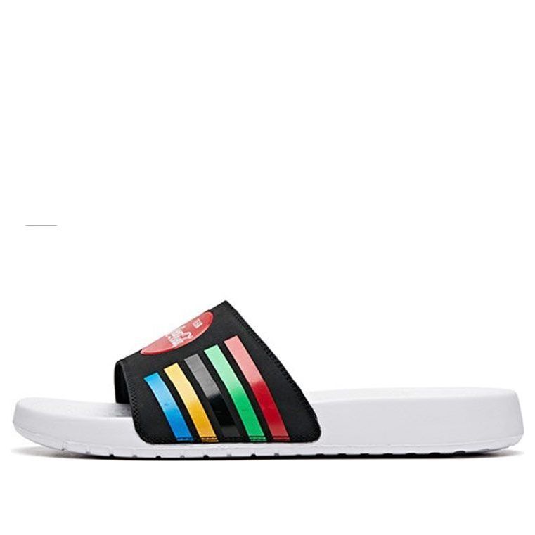 ANTA x Coca Cola Outdoors Slides 'Black Multi-Color' 912036966-8