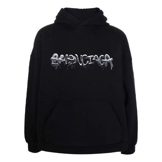 Balenciaga Slime Hoodie Wide Fit 'Black' 674986TLVF21069