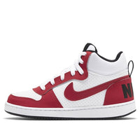 (GS) Nike Court Borough Mid 'White Red' 839977-103