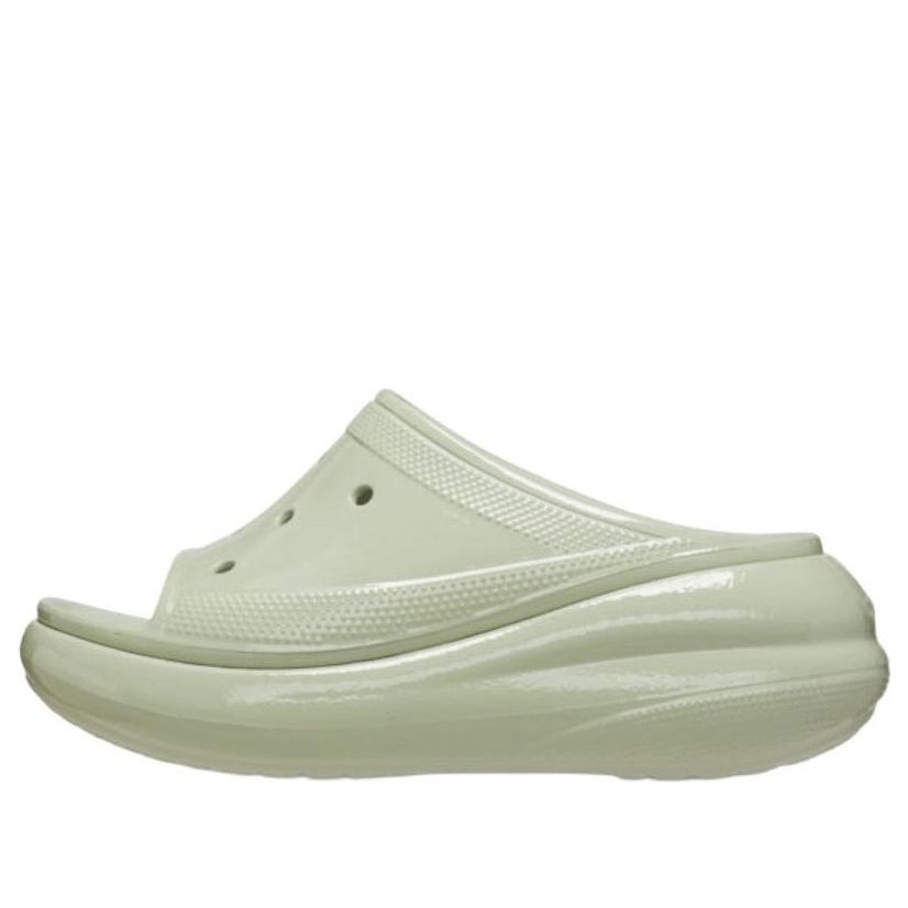 (WMNS) Crocs Crush High Shine Slides 'Light Green' 209648-3VS