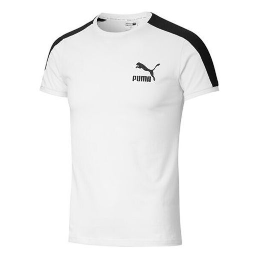 PUMA Iconic T7 Colorblock Short Sleeve White 598251-02