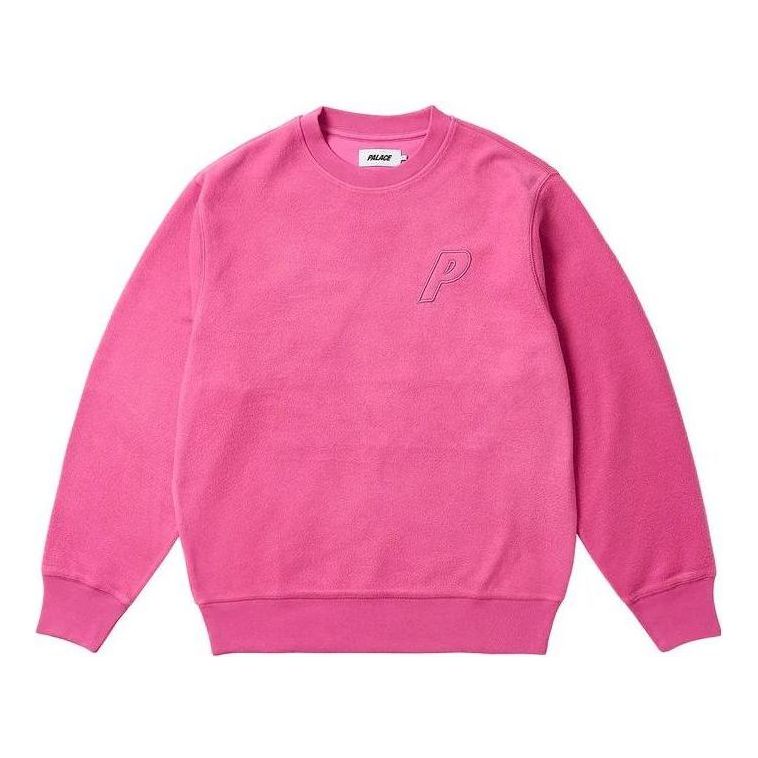 Palace Fw23 Reverse P-3 Crew Sweater 'Pink' P25CS102