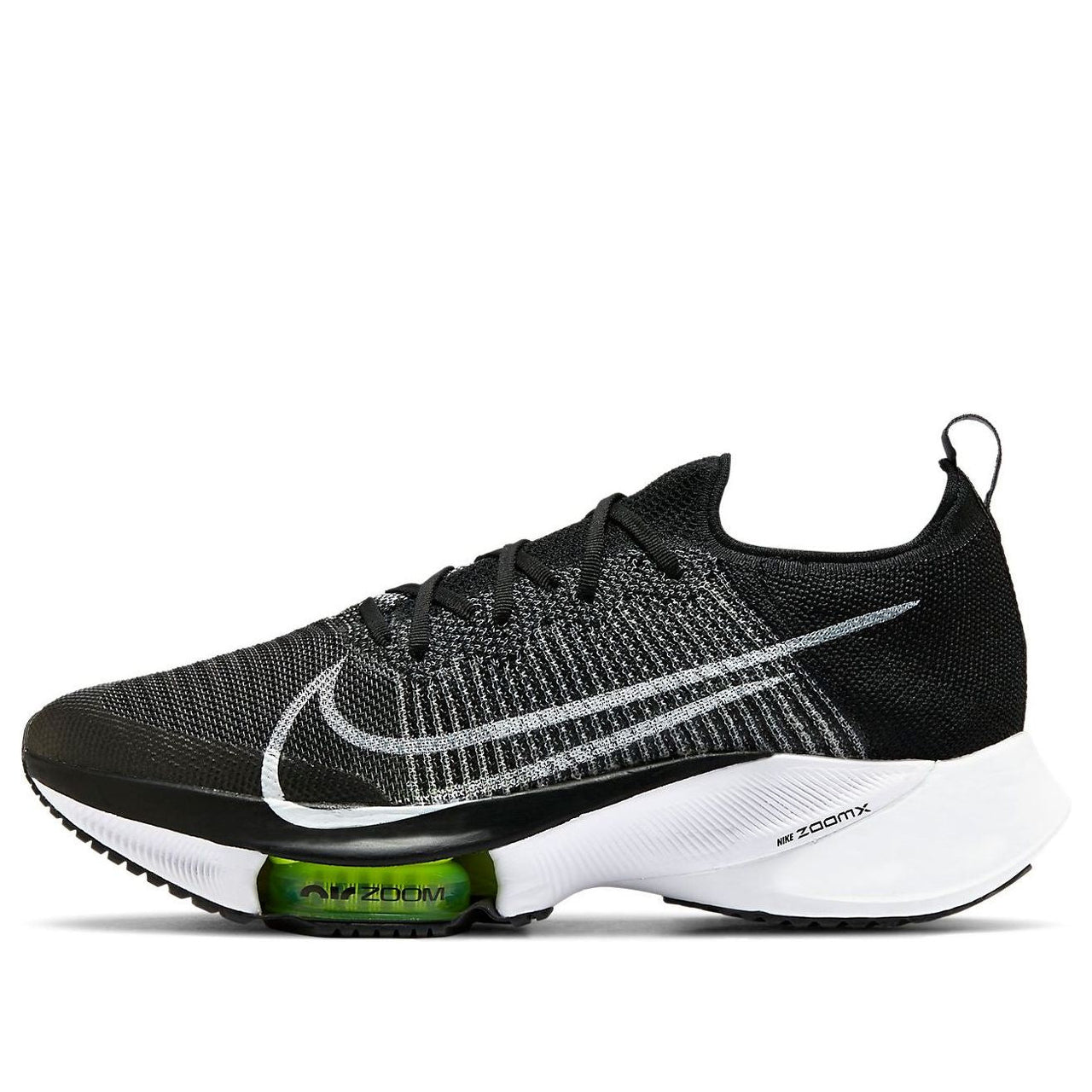 حذاء Nike Air Zoom Tempo NEXT% Flyknit "أسود أبيض فولت" CI9923-001