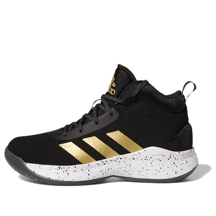 (GS) adidas Cross 'Em Up 5 Wide J 'Black Gold Metallic' GX4790