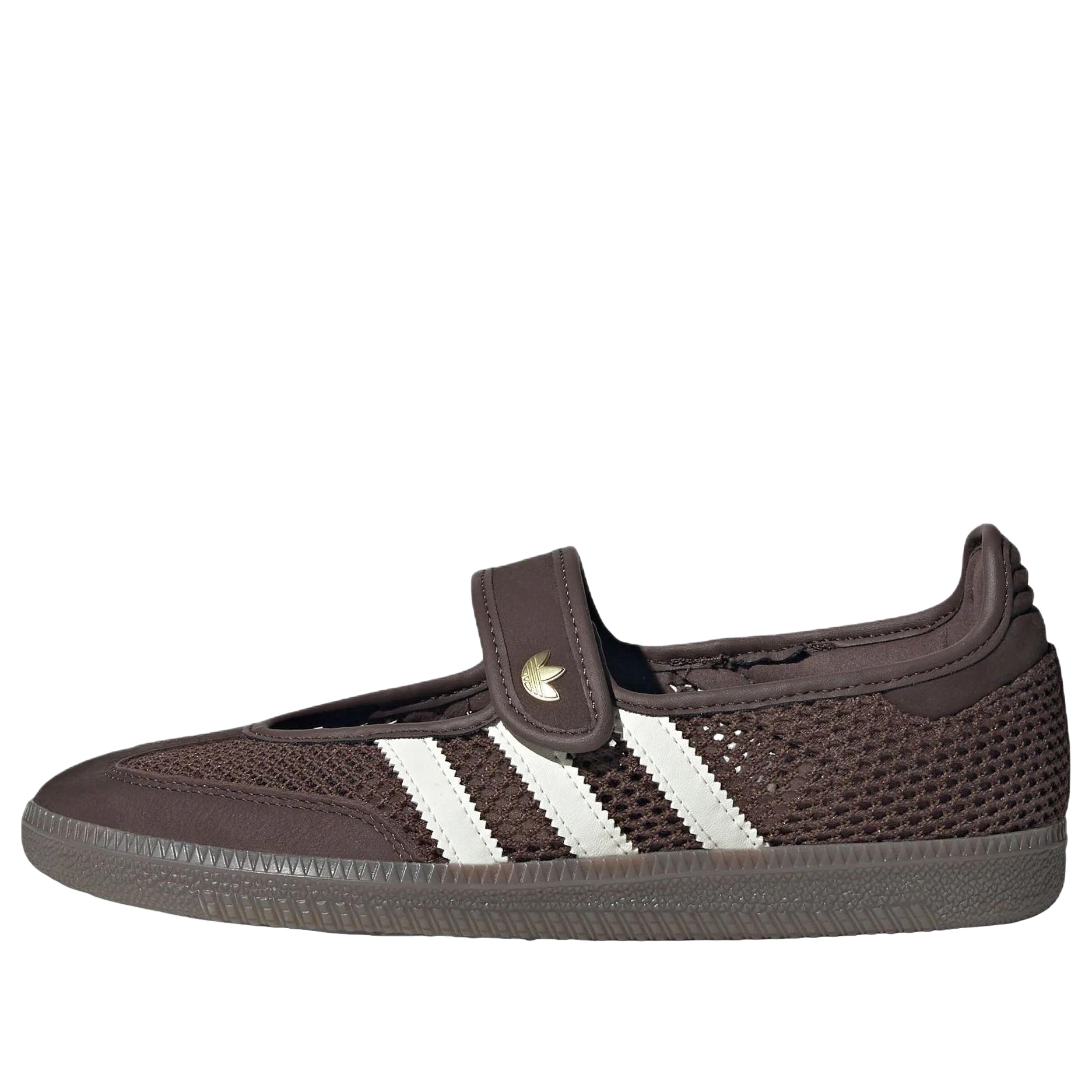 (WMNS) adidas Samba Jane 'Brown Off White Gold Metallic' LA6829
