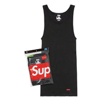 Supreme x Hanes Tank Tops (3 Pack) 'Black' SUP-SS23-246