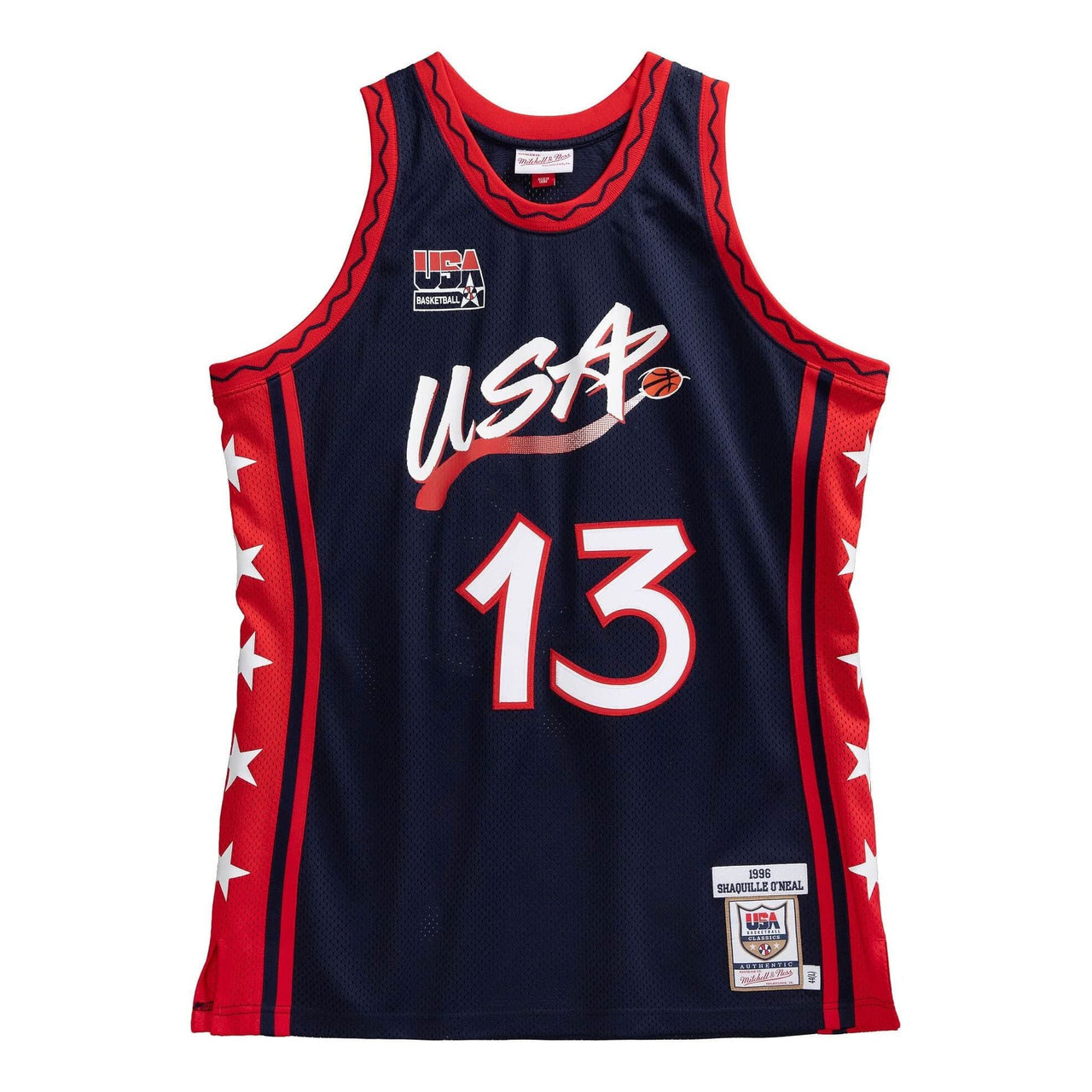 Mitchell & Ness Team USA 1996-97 Jerseys 'Shaquille O'Neal 13' AJY4SB19059-USANAVY96SON
