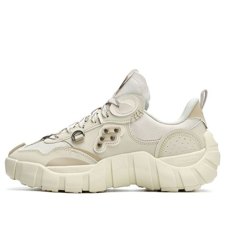 (WMNS) FILA FUSION Bone Sneakers 'White Beige' T12W311201FOA