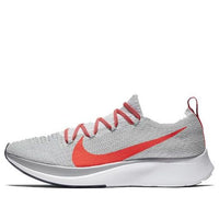 Nike Zoom Fly Flyknit 'Grey Bright Crimson' AR4561-044