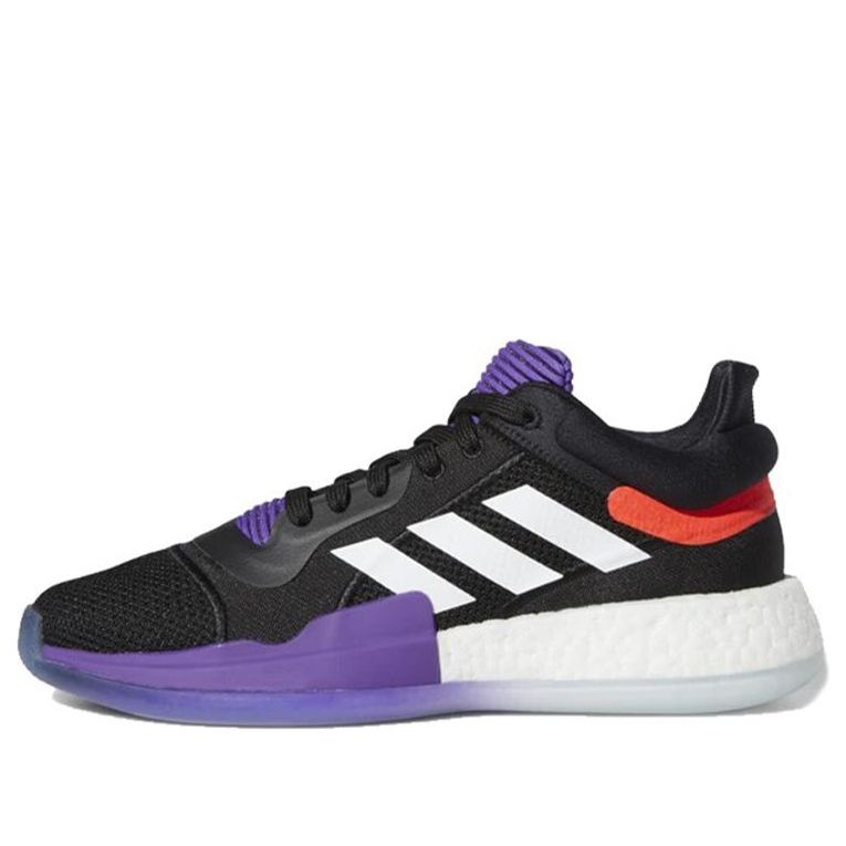 (WMNS) adidas Marquee Boost Low 'Core Black/Solar Red/Active Purple' EE8571