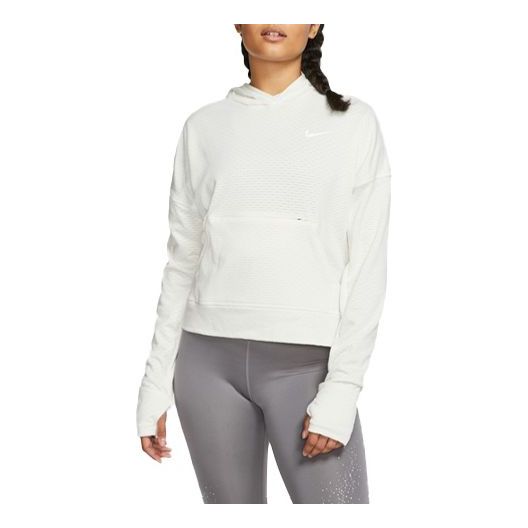(WMNS) Nike Therma Element Casual Sports Running Hoodie Jacket White CJ0584-133