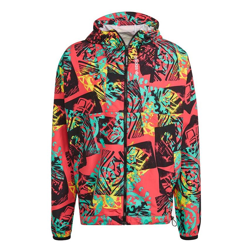 adidas originals Adv Mesh Wvn Wb Retro Printing Hooded Jacket GN8855