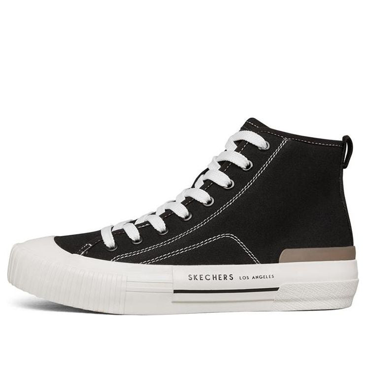 (WMNS) Skechers New Moon High-Top Sneakers Black 155392-BLK