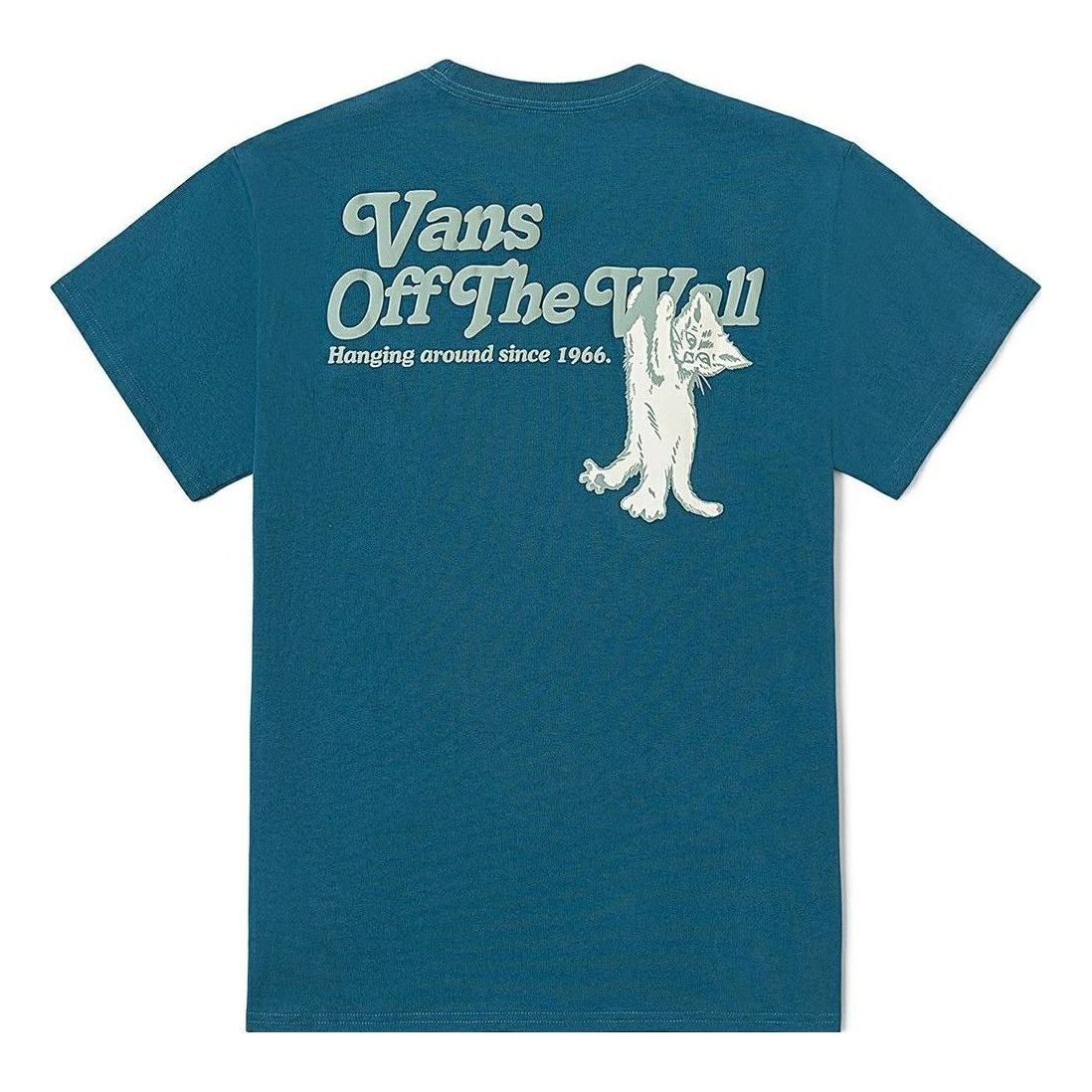 (WMNS) Vans kitten Off The Wall T-shirt 'Blue' VN0008ZJ993