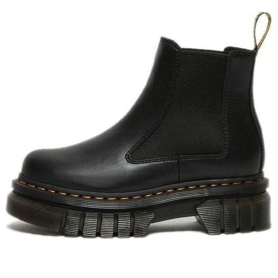 (WMNS) Dr. Martens Audrick Nappa Leather Platform Chelsea Boots 'Black' 27148001