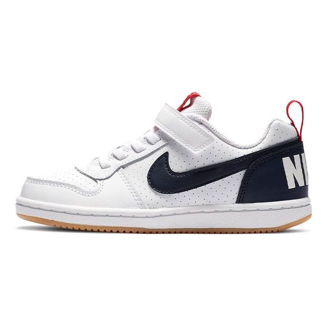 (PS) Nike Court Borough Low 'White Red Blue' 870025-105