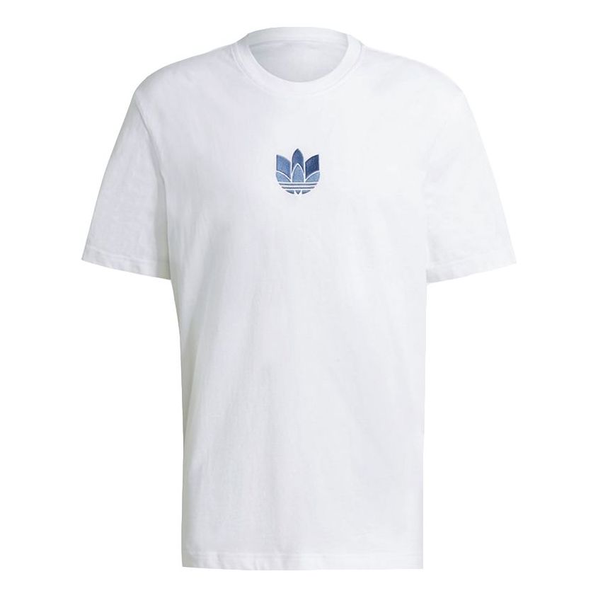 adidas originals MENS Loungewear Adicolor 3d Casual Sports Crew-neck Short Sleeve White GN3547