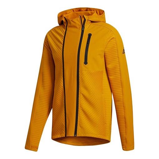adidas Training Casual Sports Jacket Gold Yellow GJ0341