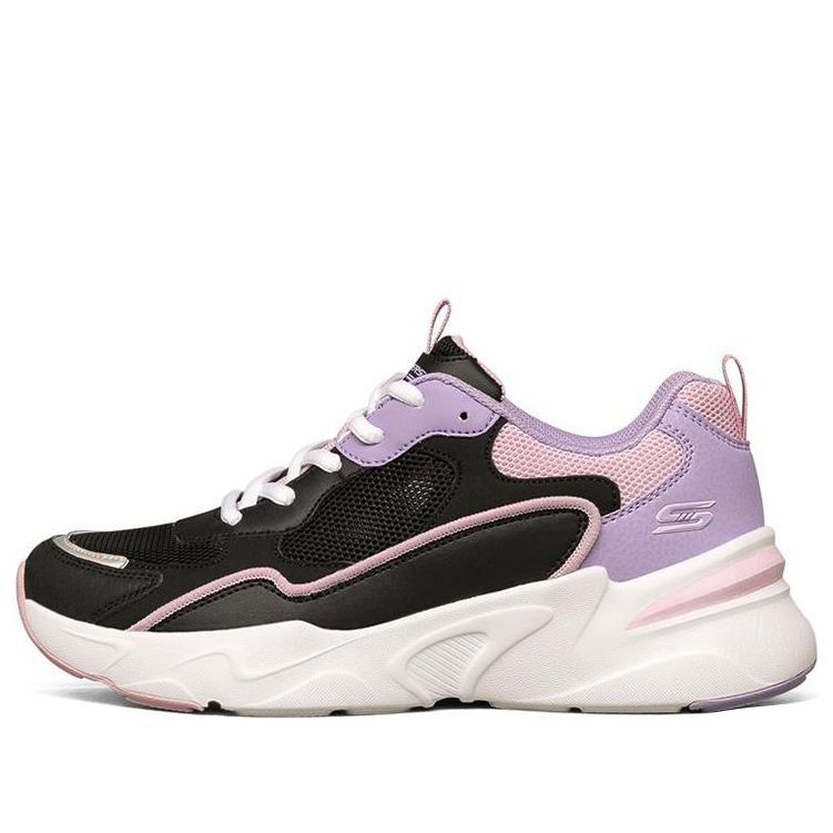 (WMNS) Skechers Bob's Bamina Low-Top Black/Purple 117043-BKMT