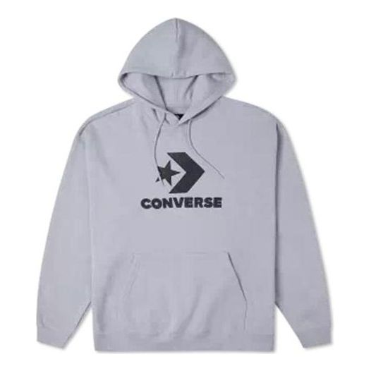 Converse Go-To Star Chevron Loose Fit Pullover Hoodie 'Grey' 10024915-A03