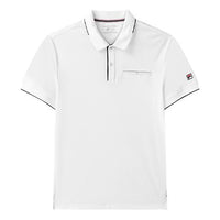 FILA Black Colorblock Logo Short Sleeve polo White F11M121120F-WT