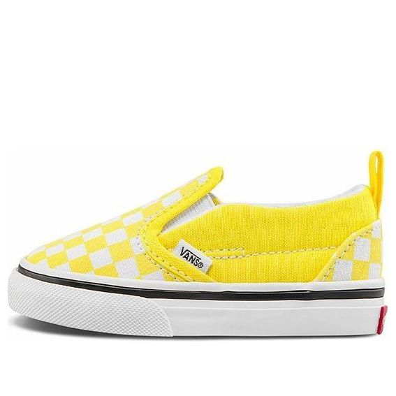 Vans Slip-On V Low Tops Casual Skateboarding Shoes Yellow White VN000UBSABP