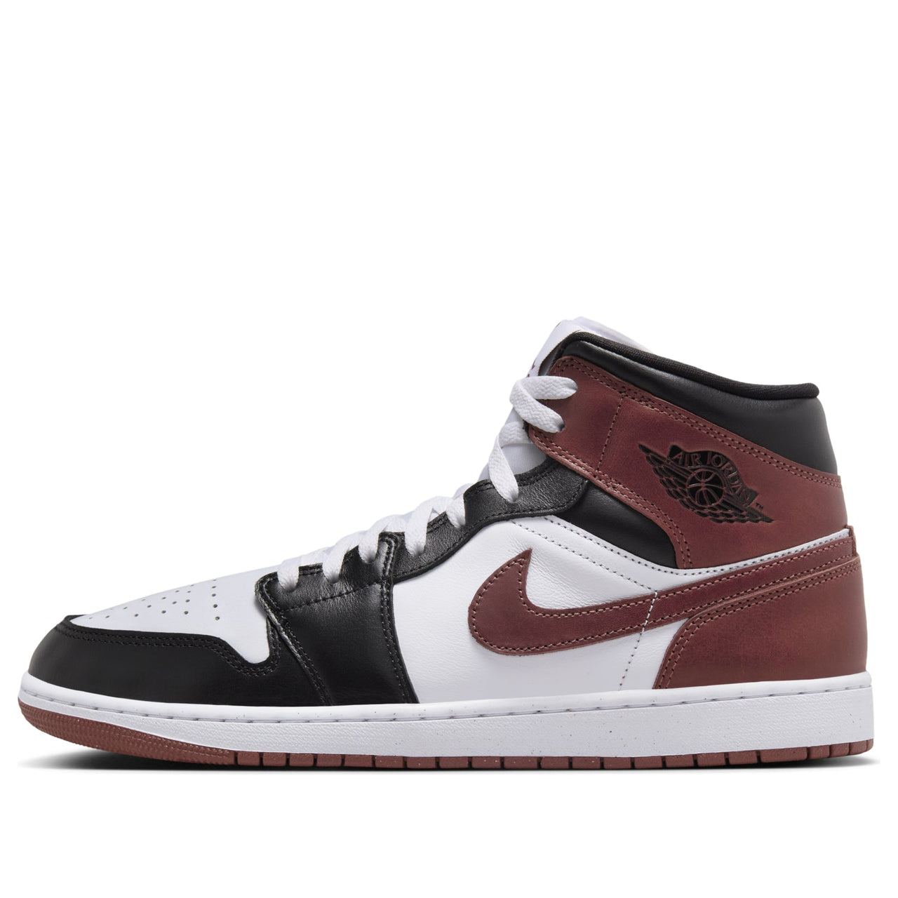 Air Jordan 1 Mid 'White Red Black' HF3216-102