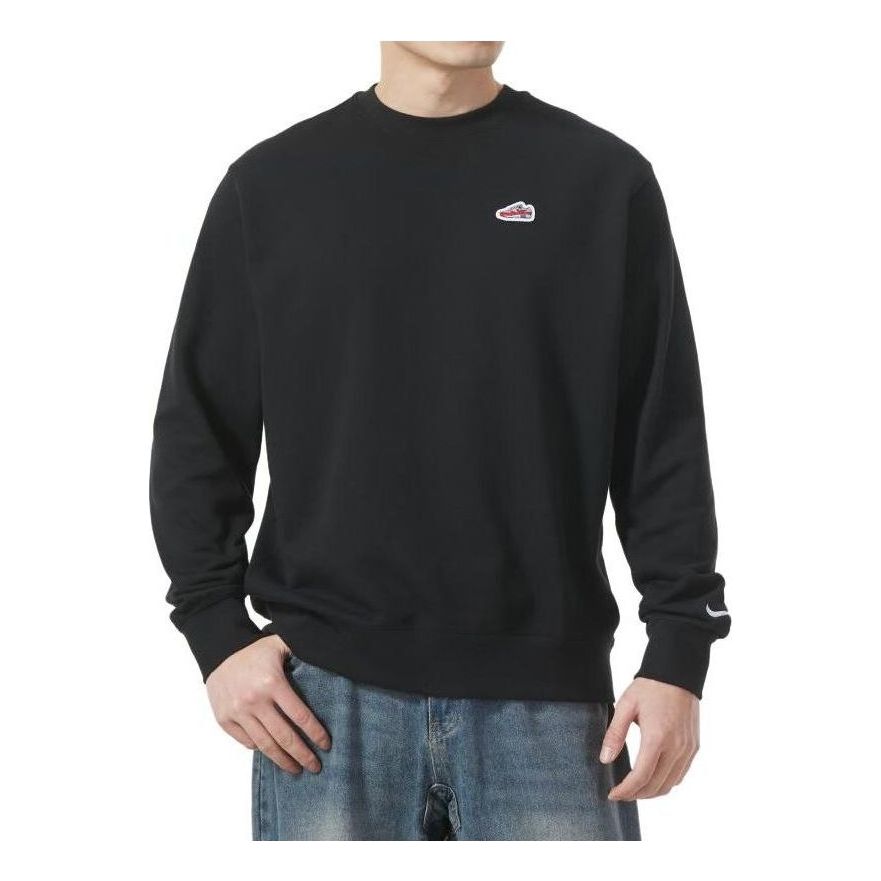 Nike French Terry Crew-Neck Sweatshirt 'Black' FZ5203-010