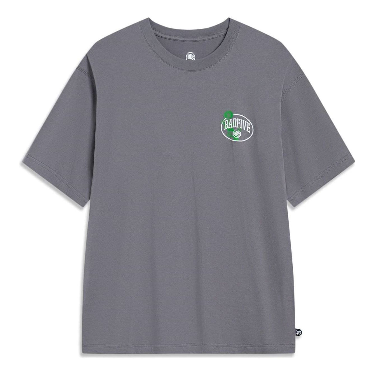 Li-Ning BadFive Anti-Wu Logo T-shirt 'Smoke Grey' AHST507-6