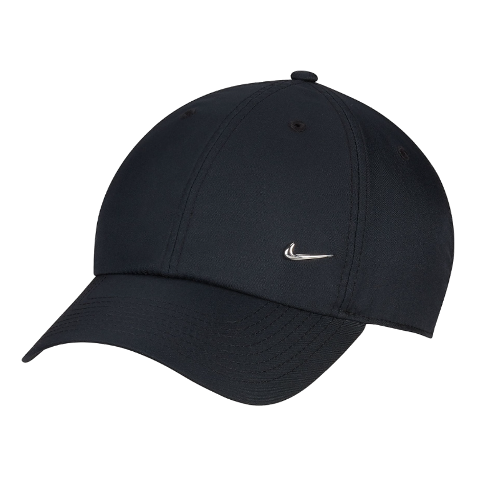 Nike Dri-FIT Club Metall-Swoosh Logo Cap 'Black' FB5372-010