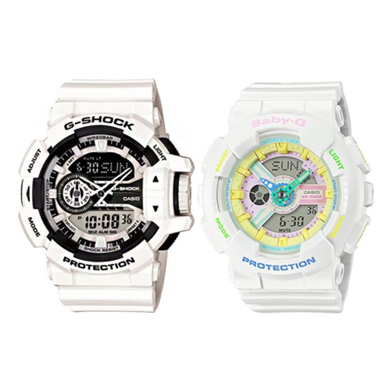 CASIO Baby-G 'White' GA-400-7ADR&BA-110TM-7A