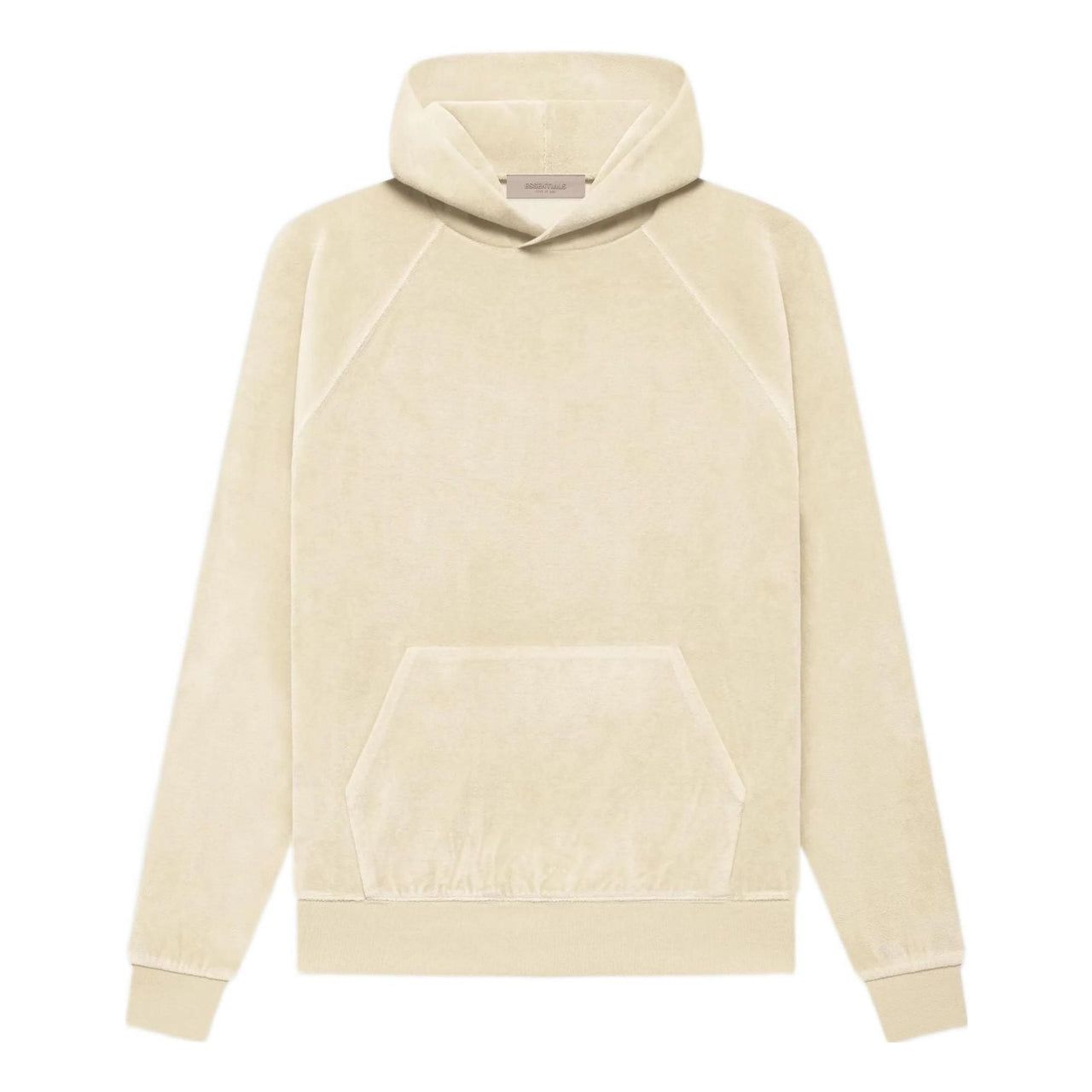 (WMNS) Fear of God Essentials FW22 Velour Hoodie 'egg shell' FOG-FW22-633