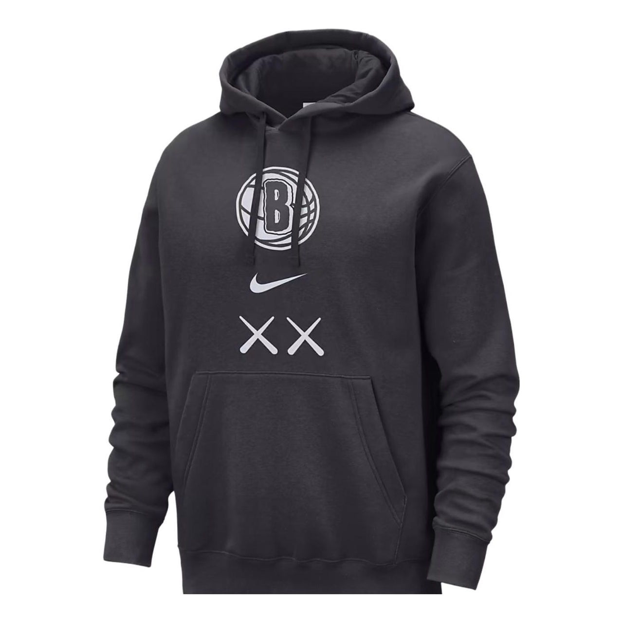 NIKE X KAWS X Brooklyn Nets City Edition Hoodie 'Black' FB4813-070
