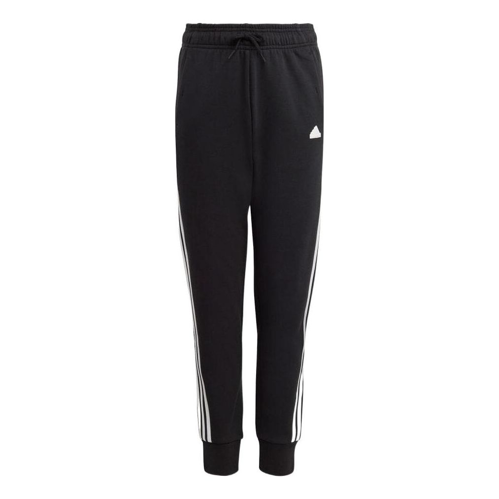 (GS) adidas Future Icons 3-Stripes Cotton Pants 'Black White' IC0116