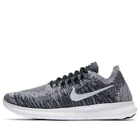 (WMNS) Nike Free RN Flyknit 'Black White' 880844-003